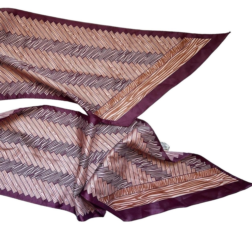 Vintage Long Scarf Made In Japan Earth Colors Sash Boho Prairie Fall Colors